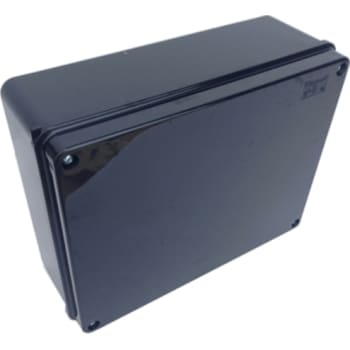 [1412112983] Montagekasse 240x190x90 mm, med påskruet låg, sort