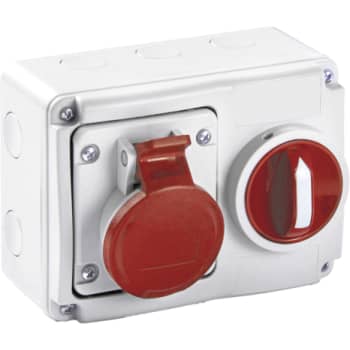 [1412271565] CEE Stikkontakt med interlock 5P 400V 32A IP54