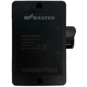 [1418265562] Sikkerhedsafbryder 3P 16A 2xM20 forskruninger, sort, KSM316-BB