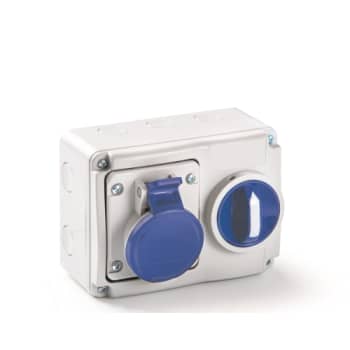 [1418281452] CEE Stikkontakt med interlock 3P  230V 16A IP54