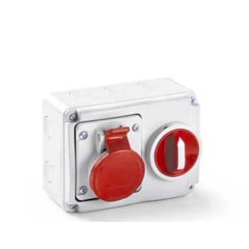 [1418281494] CEE Stikkontakt med interlock 5P 400V 16A IP54