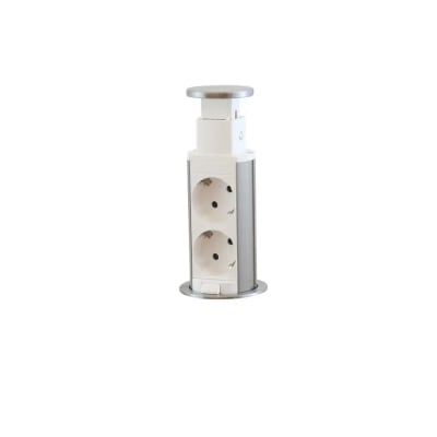 [6217252687] E-line POP-UP 2-stikdåse Schuko 1,8M