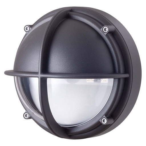 [5743150319] Skotlampe LED 4000K, V2, halvafskærmet, klar, grafit