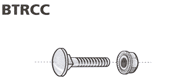 [8737922026] BRÆDDEBOLT TRCC 6X20-RS M/MØTR