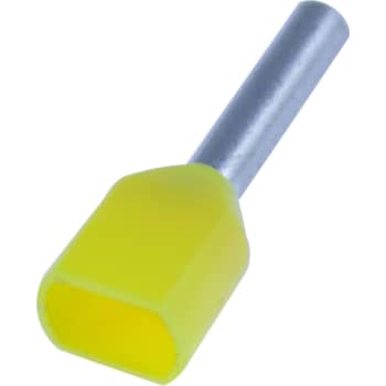 [1421100410] Tylle Isolerede dobbelt 2x1,0 mm², gul, Hi 2x1/8 (100) (W)