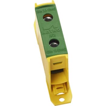 [1421378271] Katko Klemme AL/CU KL1x50PE, 1x2,5-50 mm², 160A, gul/grøn