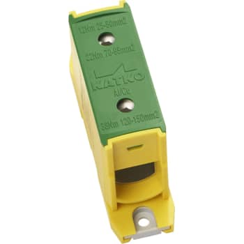 [1421378394] Katko Klemme AL/CU KL1x150PE, 1x25-150 mm², 500/640A, gul/grøn