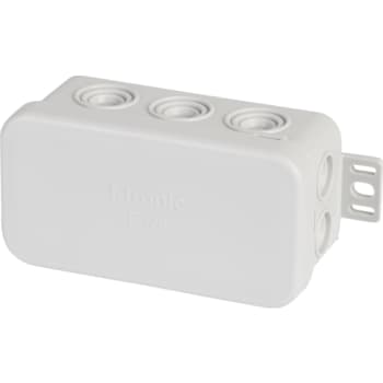 [1421512574] Samledåse E126, 75 x 37 x 40 mm, med udv. befæst., grå, IP54