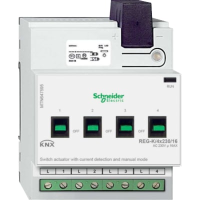 [1026000371] UDGANG DIN 4X230/16 STRØM/BETJ