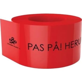 [1430100359] Kabelafdækning, rød, STÆRKSTRØM, 100 x 3,5 mm, 50 m