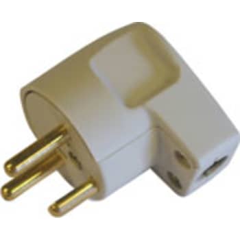 [1928906104] Vinkelstikprop m/jord grå 13A/250V