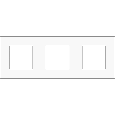 [3417811038] RAMME 3-MODUL PURE SNOW WHITE
