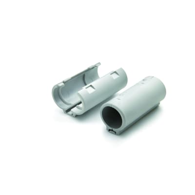 [9730600027] PLASTMUFFE 20MM OPLUKKELIG GRÅ