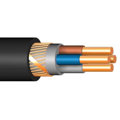 [3033410871] KABEL EXQJ 4X2,5/2,5 SORT T500