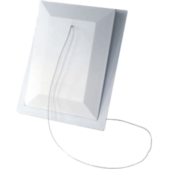 [1978010121] Klapventil 100x150 mm lukket model, hvid, type 110
