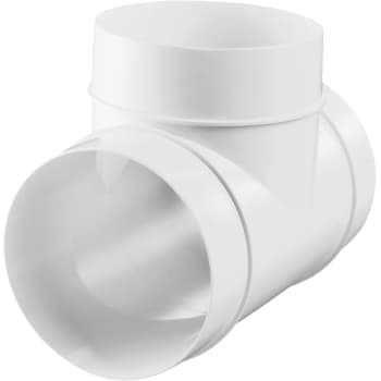 [1978011971] T-stykke 90° Ø100 mm, hvid