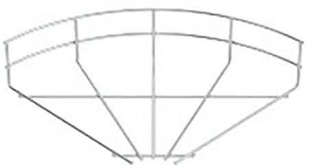 [5411009022] GITTERBAKKEBØJNING 90° 200 MM EZ