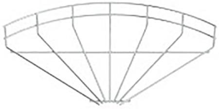 [5411009035] GITTERBAKKEBØJNING 90° 300 MM EZ