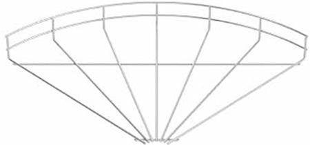 [5411009048] GITTERBAKKEBØJNING 90° 400 MM EZ