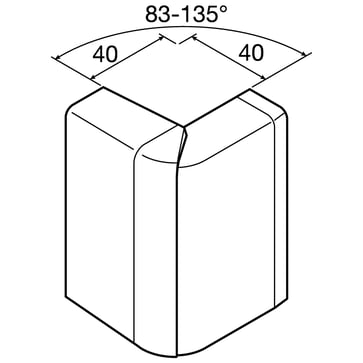 [7936054589] Udvendigt hjørne SL 80mm høj