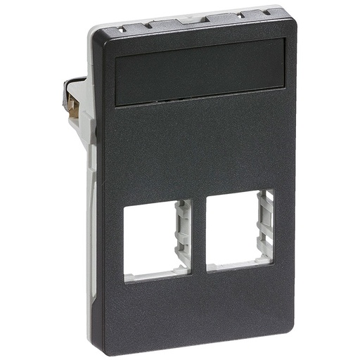 [1088010998] LK Fuga dataudtag til 2xActassi konnektor 1½m - koksgrå