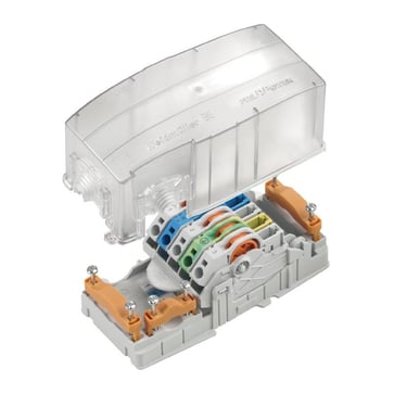 [7805011967] Energy distribution terminal strip with housing, AC, IP30, in complete state, Polycarbonate, Distrib