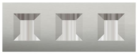 [3417810754] RAMME 3-MODUL PURE STEEL ANTHR