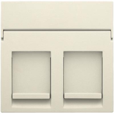[3486000236] AFDÆKNING 2XRJ45, CREAM