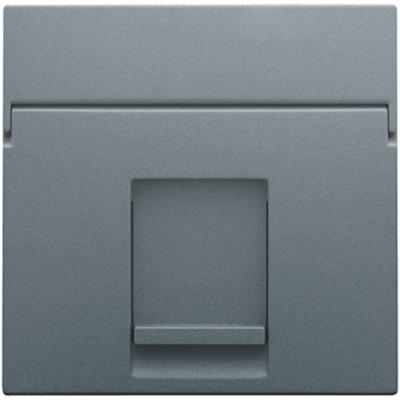 [3486000210] AFDÆKNING 1X RJ45, STEEL GREY