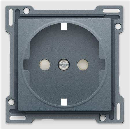 [3417815254] AFDÆK. SCHUKO STIKK STEEL GREY