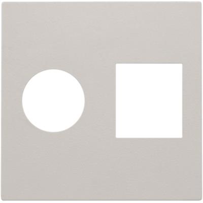 [3486000375] AFDÆKNING TV+RJ45, LIGHT GREY