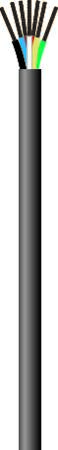 [3032303060] LEDNING 7X1,5 PKAAU SORT R50