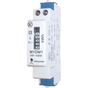 [1498080547] KWH måler 1-faset mekanisk 5(50)A, 1 modul, S0-snitflade, M1DM1