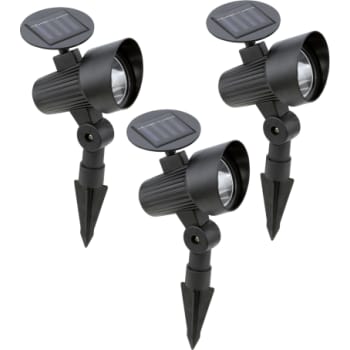 [4248801261] Eglo solcelle spotlampe, sæt med 3 stk, H220 mm, sort