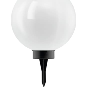 [4248802024] Solcelle Spyd hvid kugle Ø300