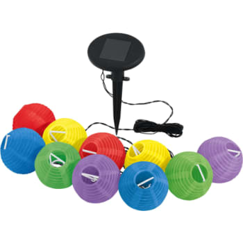 [4248802037] Solcelle Kæde 10L kugle multi