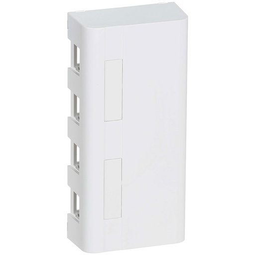 [1088011272] Actassi montageboks Softline 1½m til 4xRJ45 hvid