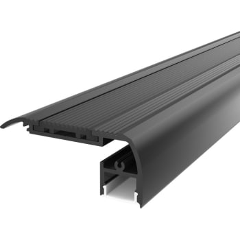 [4257800994] Alu Profil 24S, trappe profil, 2000 x 65 x 27,5 mm, sort/opal