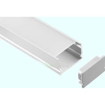 [4257801032] Alu Profil 3020, påbygning, 2000 x 30 x 20 mm, alu/opal