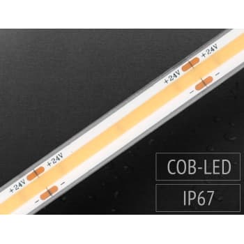 [4257801401] LED Strip 24V DC 10W COB 3000K RA90, 5M, IP67