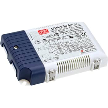 [4262005221] LED Driver LCM-60DA2, 2-90V 60W, 500-1400 mA, DALI og push