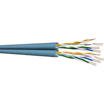 [4283126778] Datakabel U/UTP Kat.6 2x4P AWG23 dual LSHF blå T500