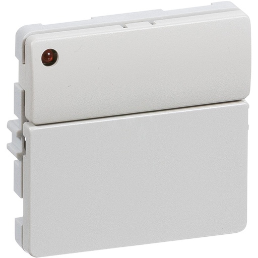 [1092001171] Fuga Svagstrømstryk 2 slutte og 1 lysdiode lysegrå