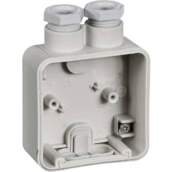 [1017050518] OPUS 74 underlag 1 modul med 2 forskruninger M20 lysegrå