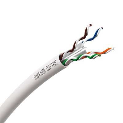 [1083000220] ACTASSI uskærmet datakabel Cat.6 U/UTP 4P CL-C 250MHz 100M boks Dca hvid separationsklasse B