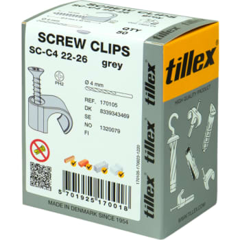 [8339343469] Skrue Clips SC-C4 22-26 PH2 grå (50)