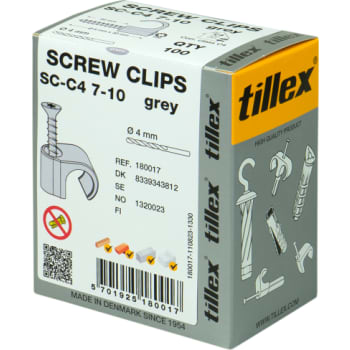 [8339343812] CLIPS MED TX20 SKSC-C4 7-10MM GRÅ