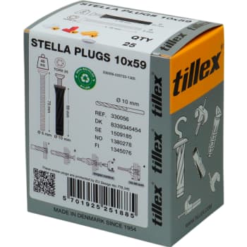 [8339345454] Plugs Stella 5x75 mm sort UHJ Torx25