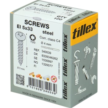 [8339346262] Skrue EL 5x33 mm, Torx20, korr. klasse C4, til kabelbøjle (100)