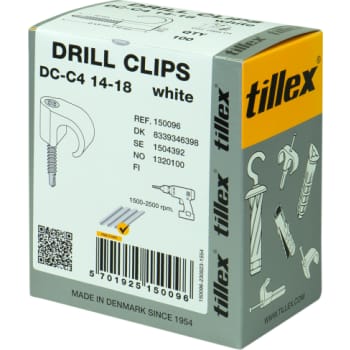 [8339346398] Drill Clips DC-C4 14-18, PH2, 4,8 x 40 mm, hvid (100)